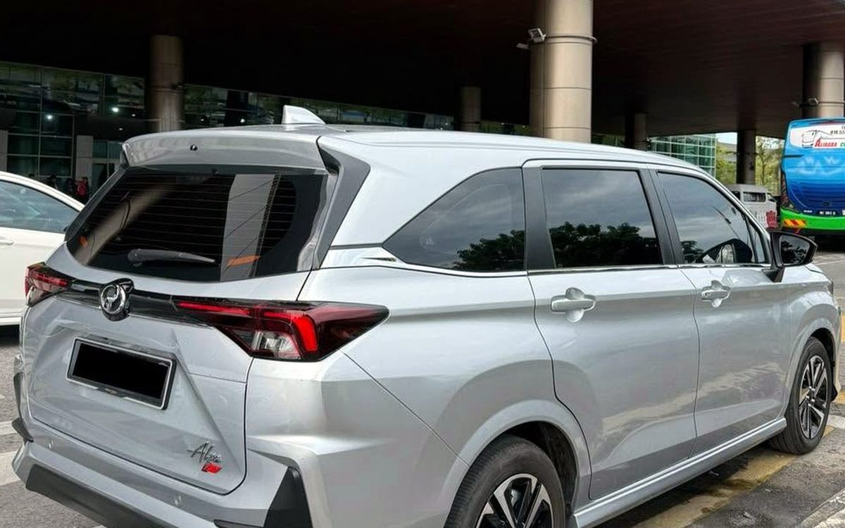 Perodua Alza seven-seater at Kuching International Airport