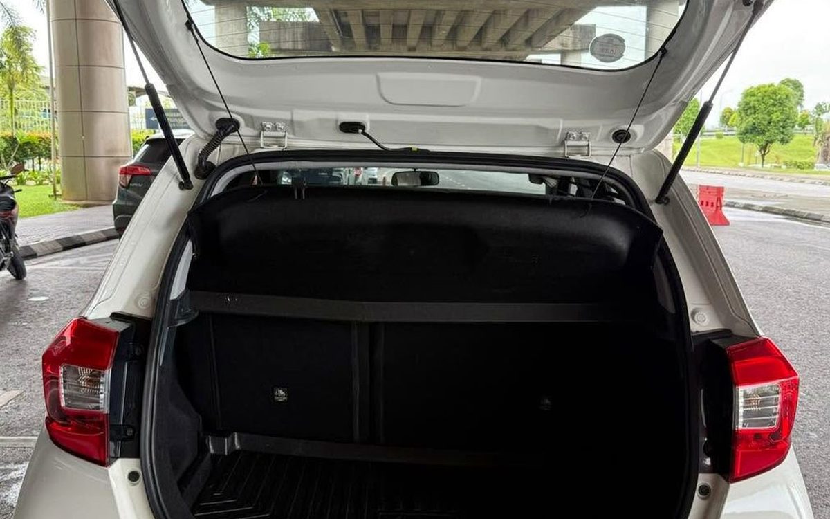 Open boot of a Perodua Myvi rental car