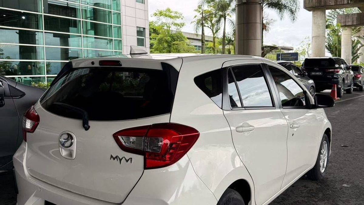 Perodua Myvi rental car ready for self-drive in Kuching